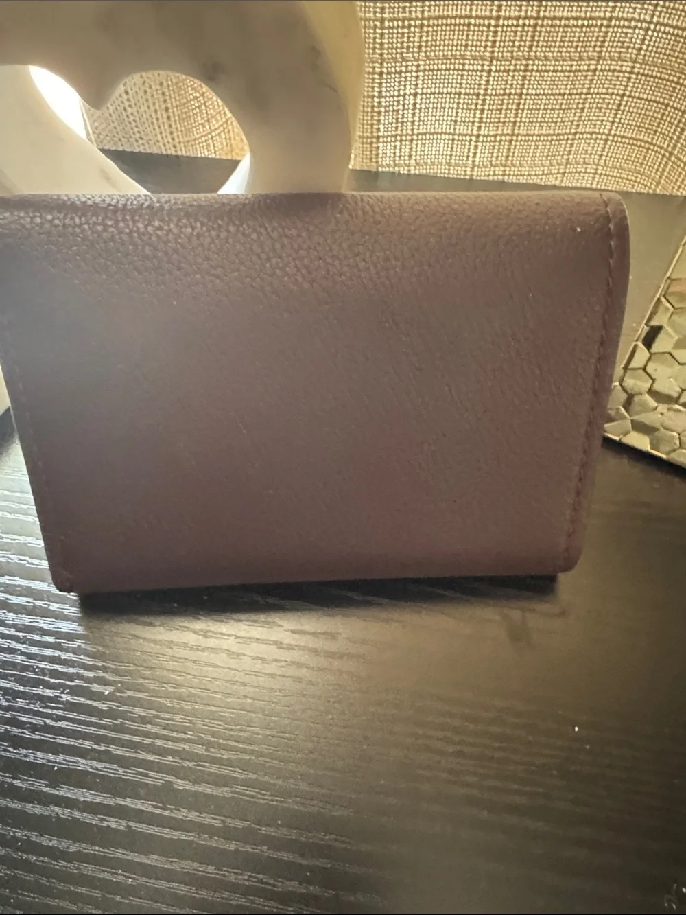 Tory Burch Two-Tone Pebbled Leather Flap Crossbody in Dark Brown and Beige